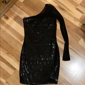 Mini black dress